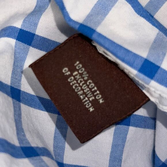 Big & Tall TailorBryd Big Check Long Sleeve Button Up Shirt Size 3X  #42 - Picture 5 of 9